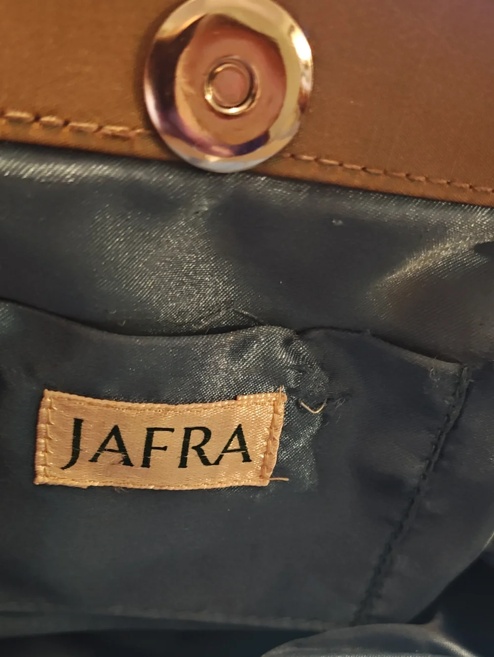JAFRA Olive Green Satin Ruffle Clutch with Silver Chain